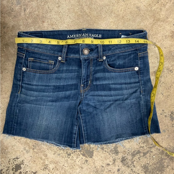 American Eagle Super Stretch Cut-Off Womens Shorts Size 6 Blue - OBO - Picture 4 of 6
